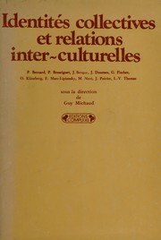 Cover of: Identités collectives et relations inter-culturelles