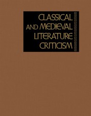 Cover of: Classical and Medieval Literature Criticism