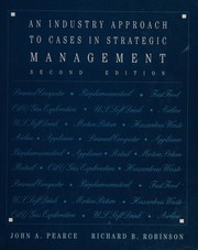 Cover of: An industry approach to cases in strategic management