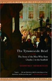 Cover of: The Tyrannicide Brief: The Story of the Man Who Sent Charles I to the Scaffold