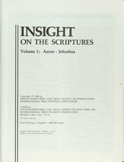 Cover of: Insight on the Scriptures.