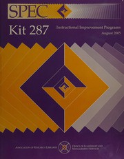 Cover of: Instructional improvement programs