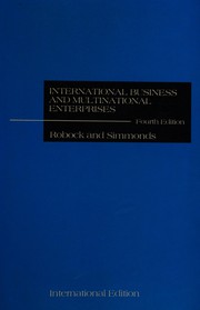 Cover of: International Business & Multinational Enterprises by Stefan H. Robock