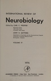 Cover of: International review of neurobiology.