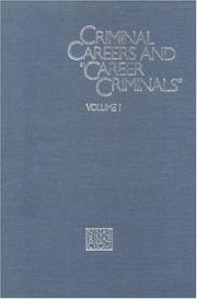 Cover of: Criminal careers and "career criminals"