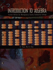 Cover of: Introduction to algebra: Supplemental work by Walter Hunter