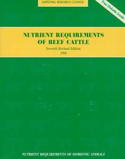 Cover of: Nutrient Requirements of Beef Cattle (Nutrient Requirements of Domestic Animals (Unnumbered).)
