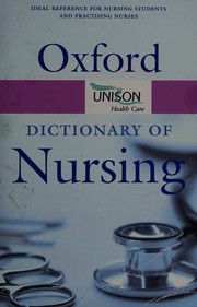 A Dictionary of nursing by Tanya A. McFerran