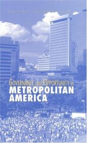 Governance and opportunity in metropolitan America