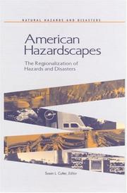 American Hazardscapes by Susan L. Cutter