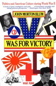 Cover of: V Was for Victory by John Morton Blum