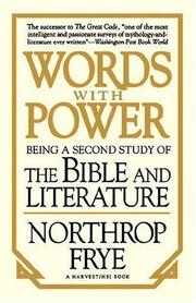 Cover of: Words With Power by Northrop Frye