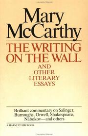 Cover of: The writing on the wall and other literary essays