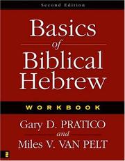 Cover of: Basics of Biblical Hebrew by Gary D. Pratico, Miles V. Van Pelt