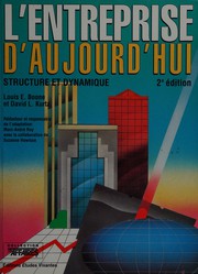 Cover of: L' entreprise d'aujourd'hui: structure et dynamique