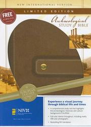 Cover of: Archaeological Study Bible: New International Version, Cashew/Caramel, European Leather, An Illustrated Walk Through Biblical History and Culture, European Leather