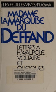 Cover of: Lettres à H. Walpole, Voltaire et quelques autres