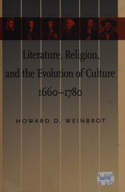 Cover of: Literature, Religion, and the Evolution of Culture, 1660-1780
