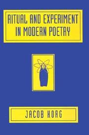 Cover of: Ritual and experiment in modern poetry