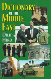 Cover of: Dictionary of the Middle East by Dilip Hiro