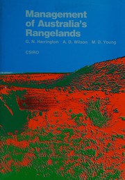 Cover of: Management of Australia's rangelands