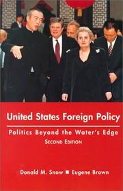 Cover of: United States foreign policy: politics beyond the water's edge