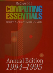 Cover of: McGraw Hill Computing Essentials 1994-1995