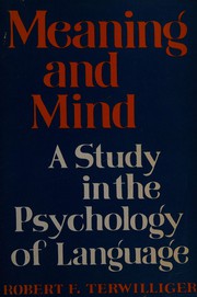 Cover of: Meaning and mind.