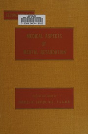 Cover of: Medical aspects of mental retardation