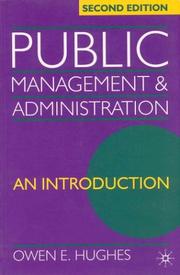 Public Management and Administration by Owen E. Hughes