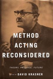 Cover of: Method acting reconsidered: theory, practice, future