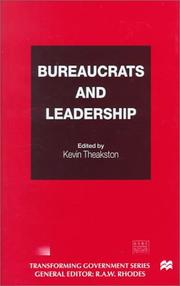 Cover of: Bureaucrats and Leadership (Transforming Government)