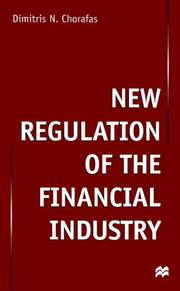 New regulation of the financial industry