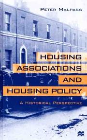 Housing associations and housing policy : a historical perspective