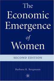 The economic emergence of women by Barbara R. Bergmann