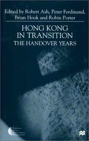 Hong Kong in transition : the handover years