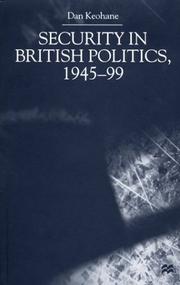 Security in British politics, 1945-99