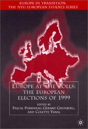 Europe at the polls : the European elections of 1999