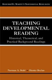 Cover of: Teaching Developmental Reading by Norman Stahl, Hunter Boylan
