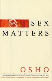 Cover of: Sex Matters: From Sex to Superconsciousness