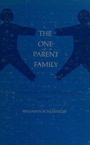 Cover of: The one-parent family: perspectives and annotated bibliography.