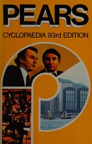 Cover of: Pears cyclopaedia: a book of background information and reference for everyday use.