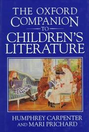 The Oxford companion to children's literature by Humphrey Carpenter