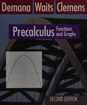 Cover of: Precalculus by Franklin D. Demana