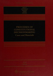 Cover of: Processes of Constitutional Decisionmaking