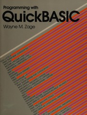 Cover of: Programming with QuickBasic