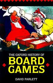 The Oxford history of board games by David Sidney Parlett