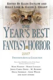 Cover of: The Year's Best Fantasy and Horror 2007 by Kelly Link, Gavin Grant