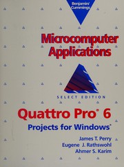 Cover of: Quattro Pro 6 projects for Windows