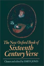 The New Oxford book of sixteenth century verse